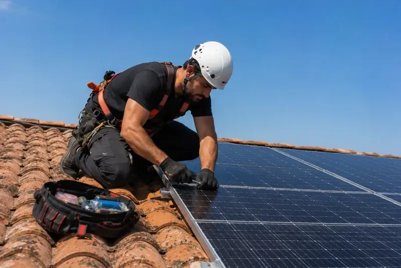 Maintenance et monitoring de panneaux solaires à Carnac